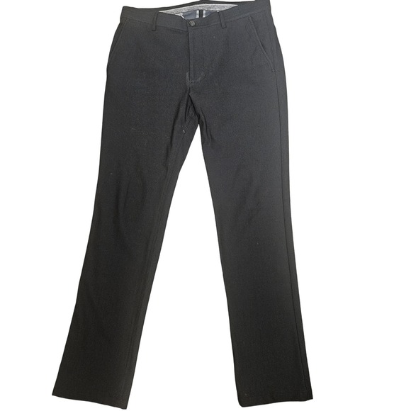 Vince Camuto Pants Mens 32x32 Black Slim Fit Stretch Dress Flat Front Office - Picture 1 of 8